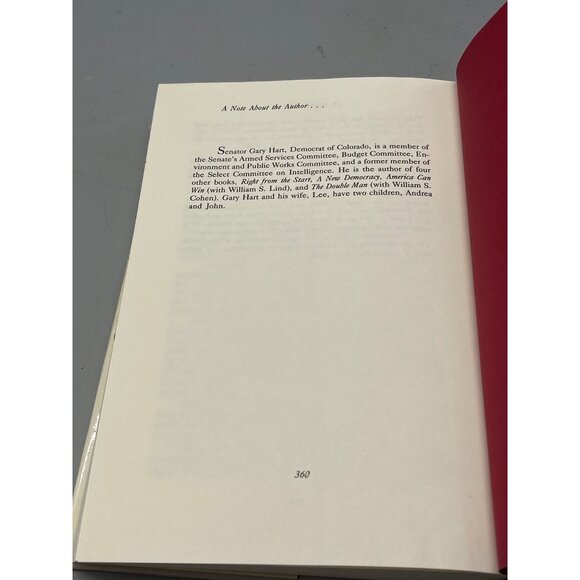 the strategies of zeus hardcover book by gary hart 1987 English 360 READ - Picture 7 of 7